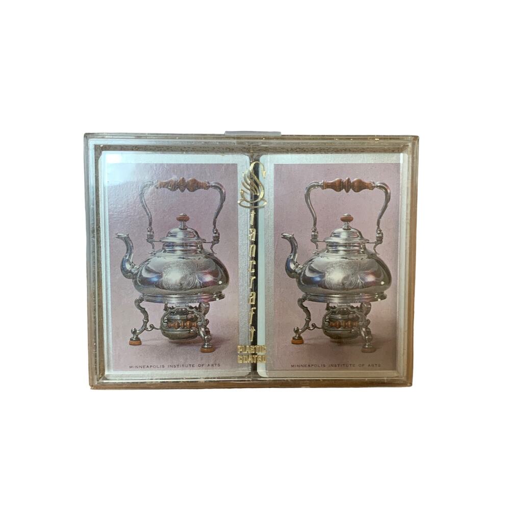 Stancraft Minneapolis Institute of Arts Playing Cards Double Deck Antique Silver